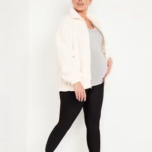 Old Navy Power Soft Active High-Rise Black Maternity Leggings
